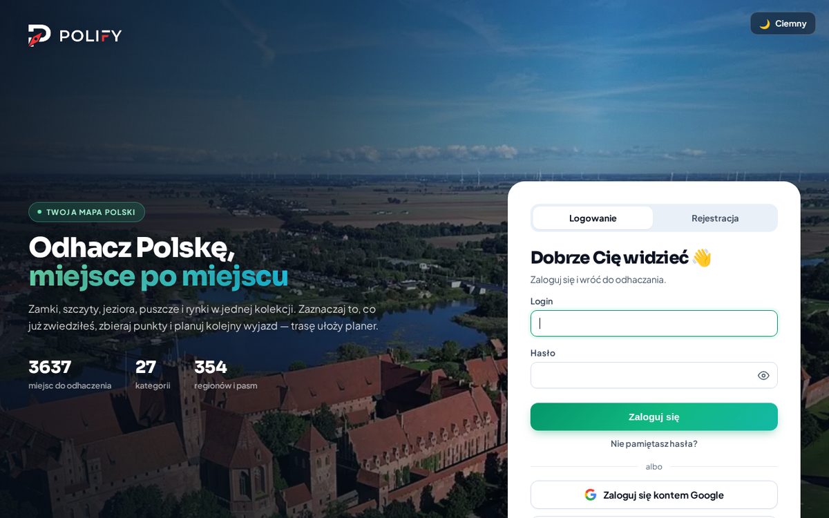 Aplikacja internetowa Polify dla branży turystycznej